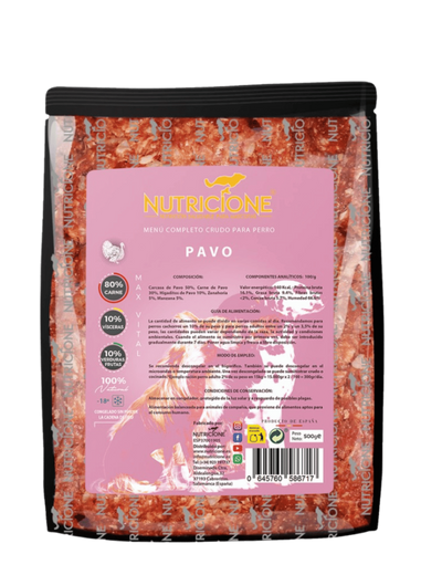 BARF complet pentru câini din curcan – Nutricione, meniu complet