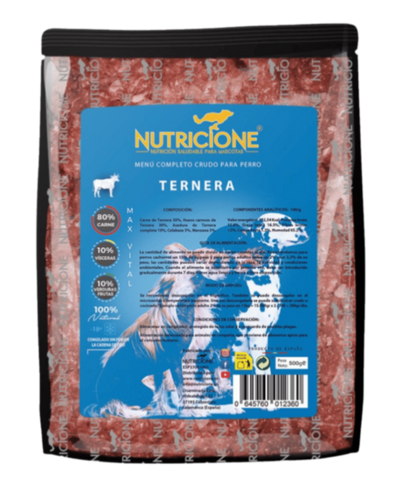 BARF complet  pentru câini din vită – Nutricione, 500 g