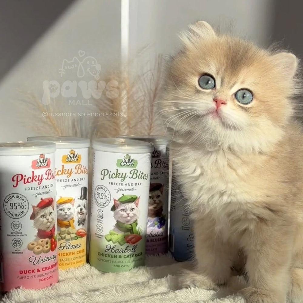 Picky Bites Exigent, Recompense Freeze-Dried pentru Pisici si Caini, cu Ficat de Pui, Monoprotein, 30g