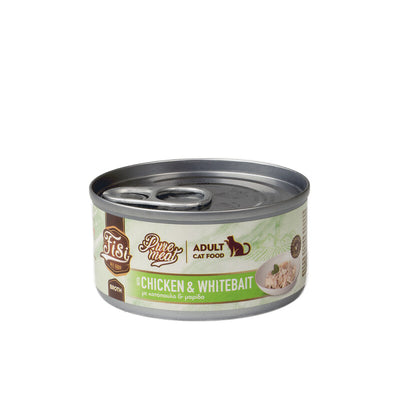 Pure Meat Cat Adult cu Pui & Hamsii 80gr