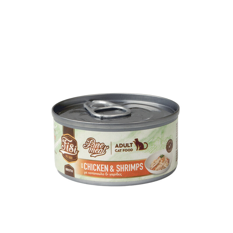 Pure Meat Cat Adult cu Pui & Creveti 80gr