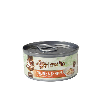 Pure Meat Cat Adult cu Pui & Creveti 80gr
