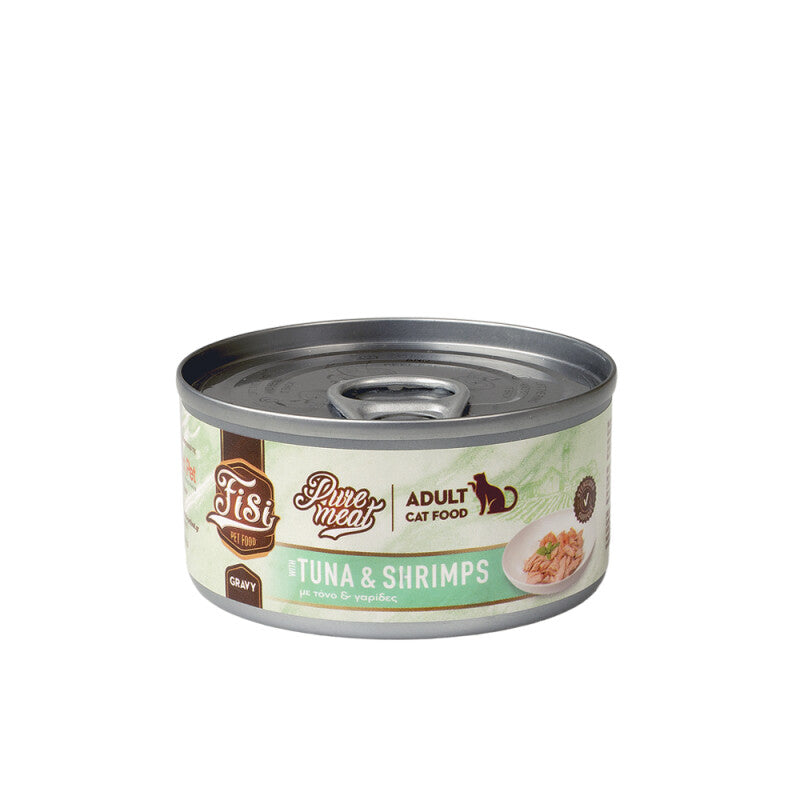 Pure Meat Cat Adult cu Ton & Creveti 80gr