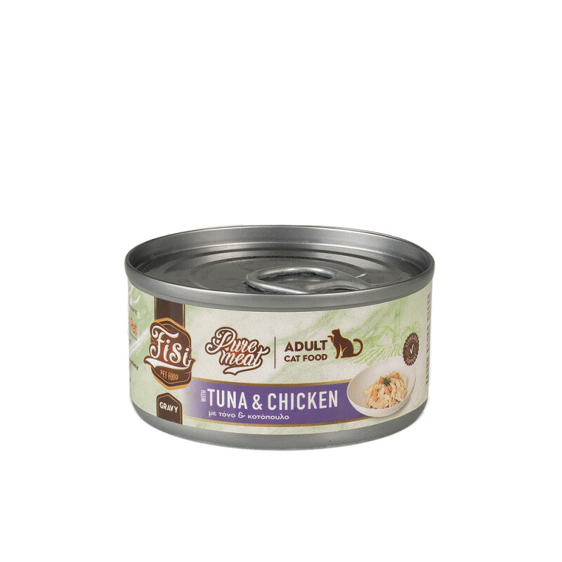 Pure Meat Cat Adult cu Ton & Pui 80gr