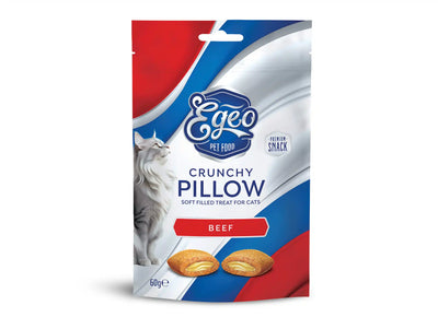 Snack crocant pentru pisici adulte cu vită 60 gr